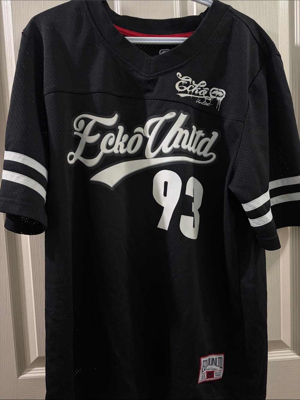 Vintage Ecko Unlimited Black Jersey Tee - Large